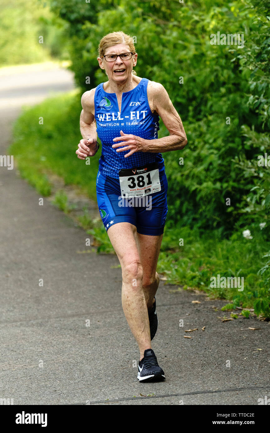 HVTC Triathlon Sommer Serie 2019 #1 Stockfoto