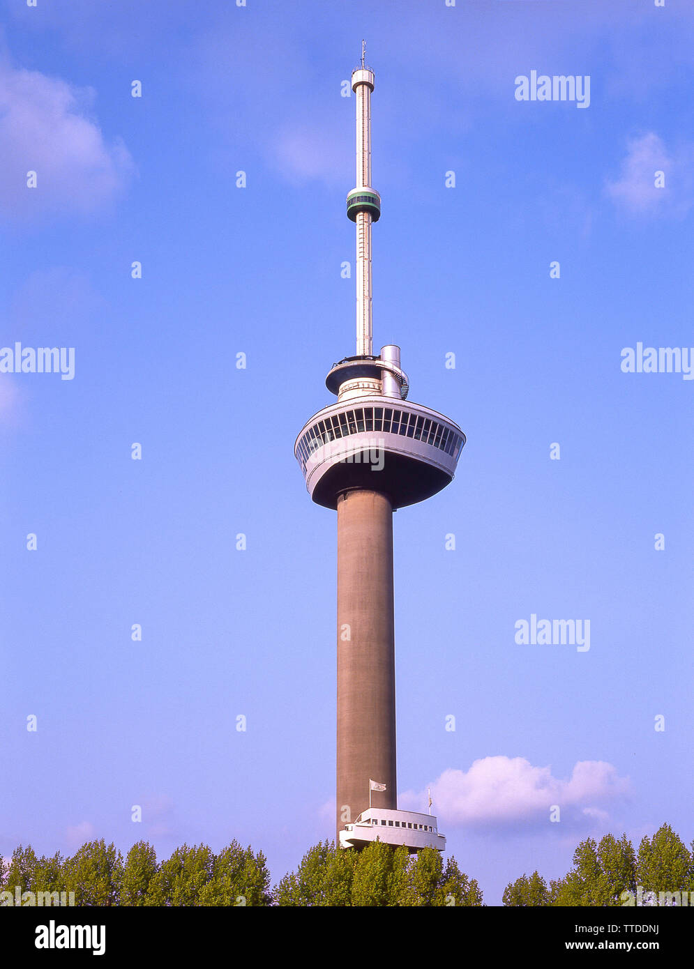Euromast Beobachtung Mast, Info Parkhaven, Rotterdam, Zuid-Holland, Königreich der Niederlande Stockfoto