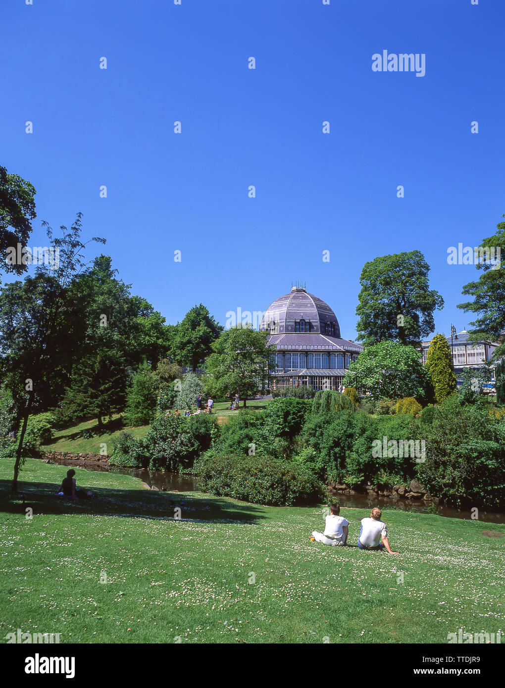 Die Octagon Gebäude, Pavilion Gardens, Buxton, Derbyshire, England, Vereinigtes Königreich Stockfoto