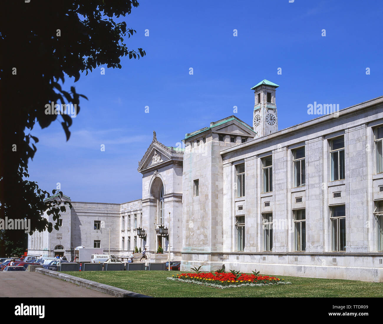 Das Civic Center, Civic Center, Southampton, Hampshire, England, Vereinigtes Königreich Stockfoto