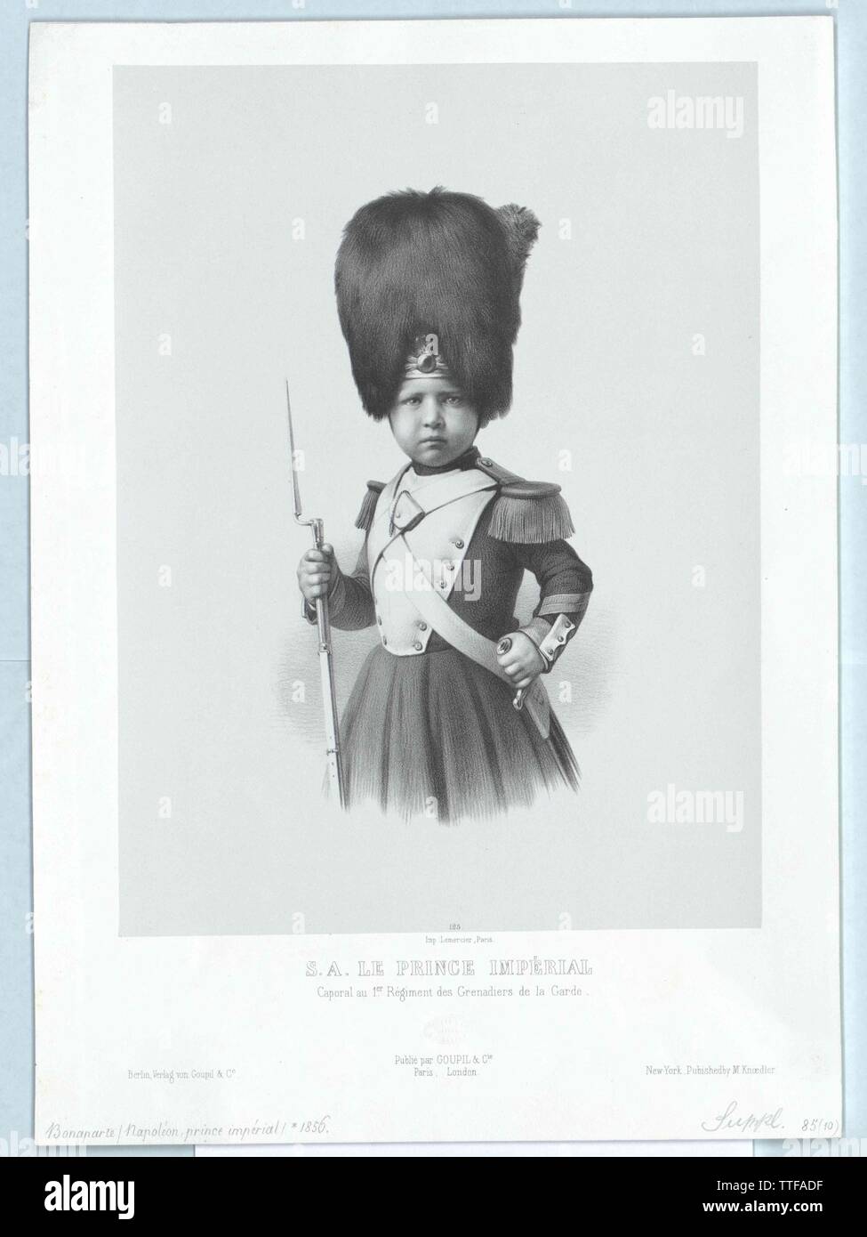 Ludwig Napoleon Bonaparte, Prinz, Additional-Rights - Clearance-Info - Not-Available Stockfoto