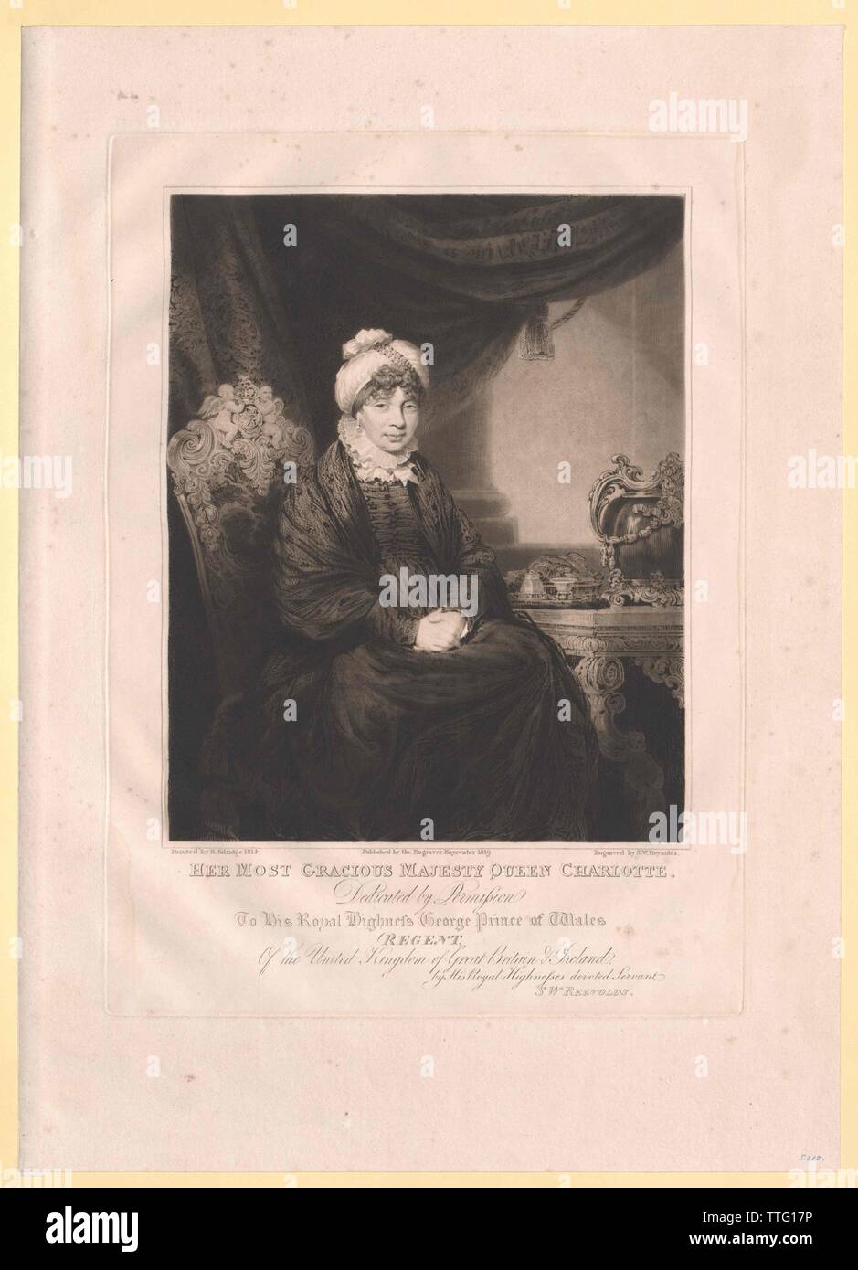 Sophie Charlotte, Prinzessin von Mecklenburg-Strelitz, Additional-Rights - Clearance-Info - Not-Available Stockfoto