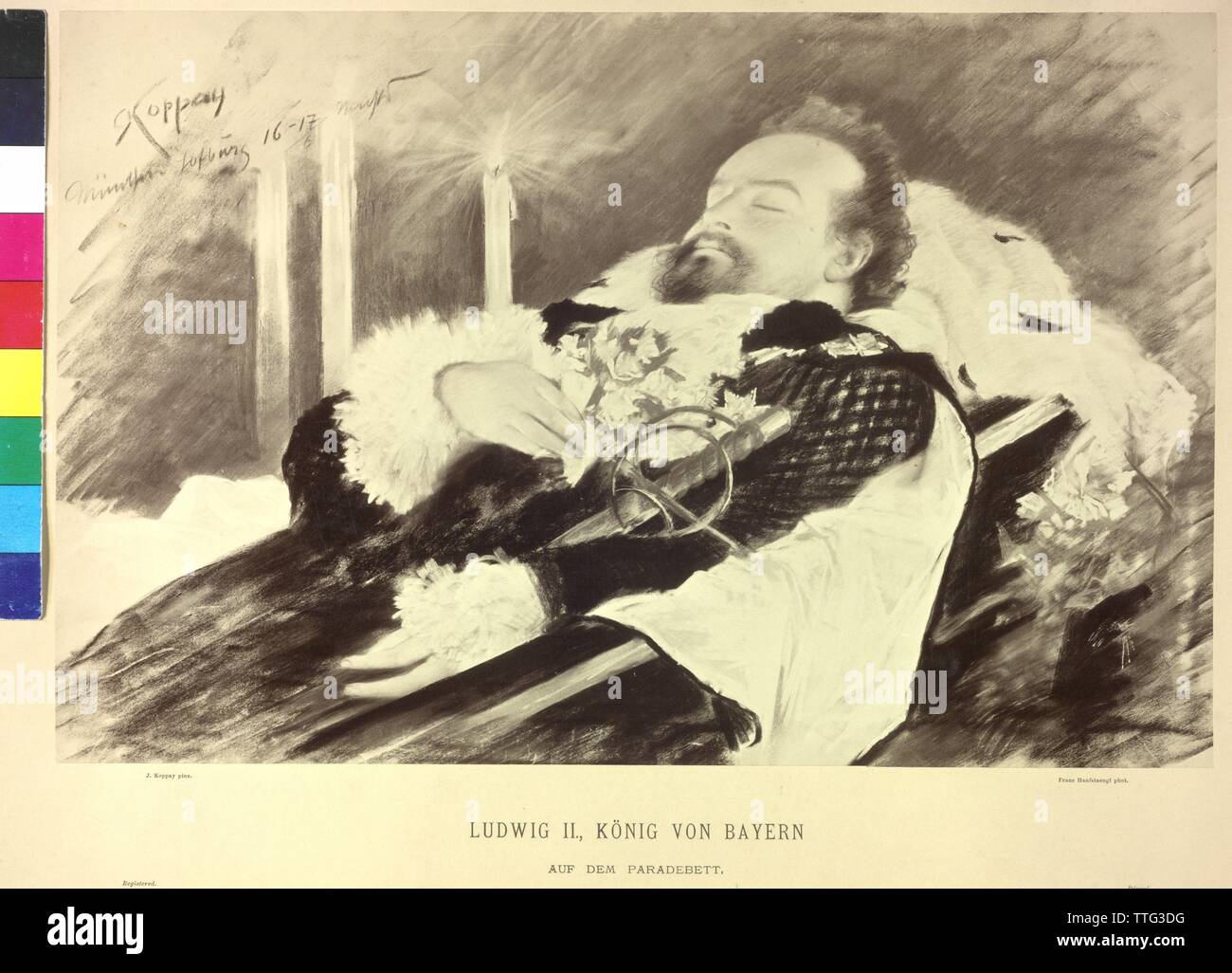 Ludwig II., König von Bayern, Additional-Rights - Clearance-Info - Not-Available Stockfoto