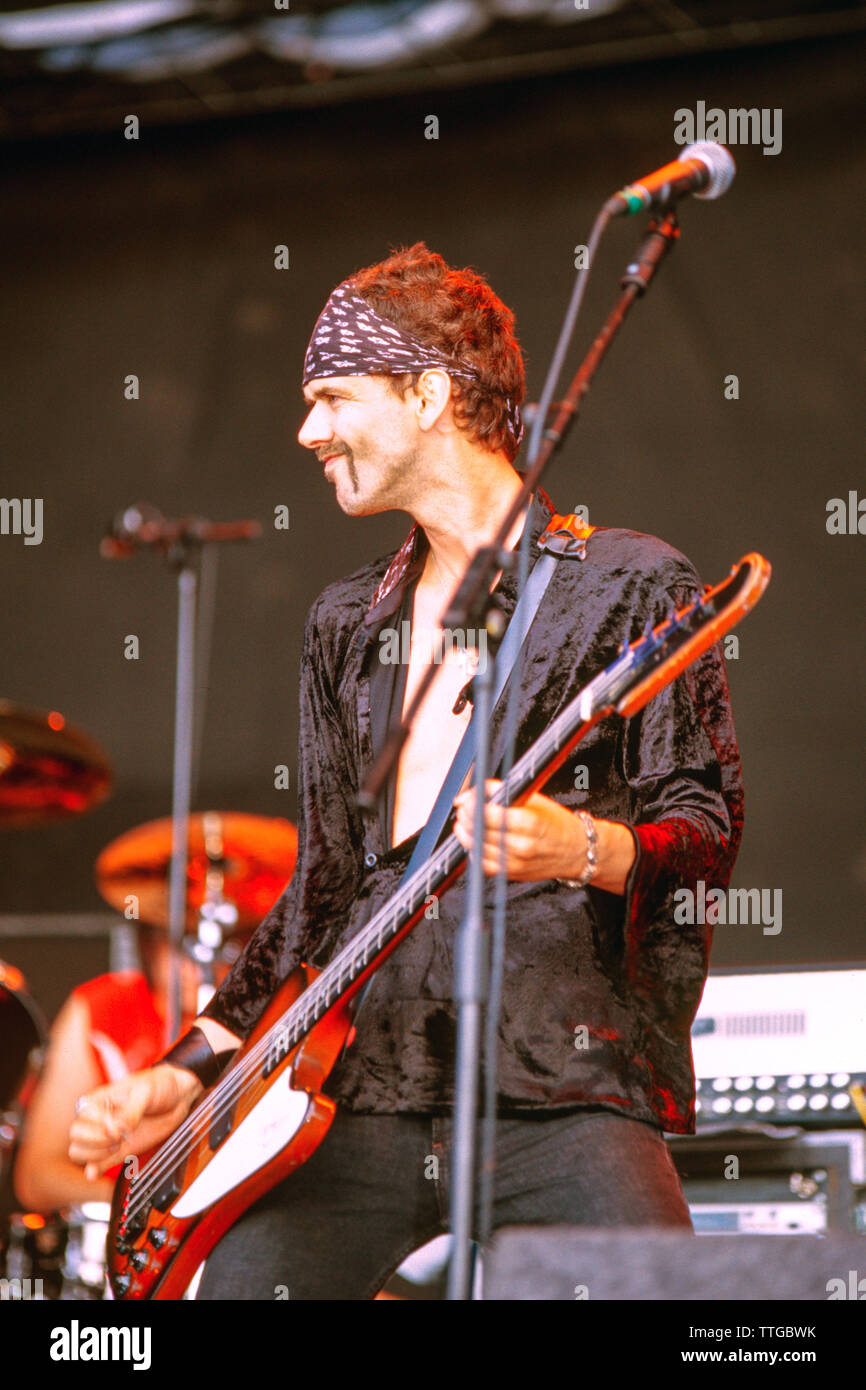 Der Finsternis band Beim Reading Festival 2003 durchführen Stockfoto