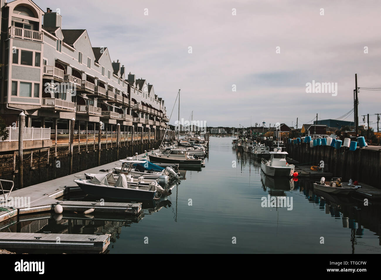 Portland Maine Hafen Stockfoto