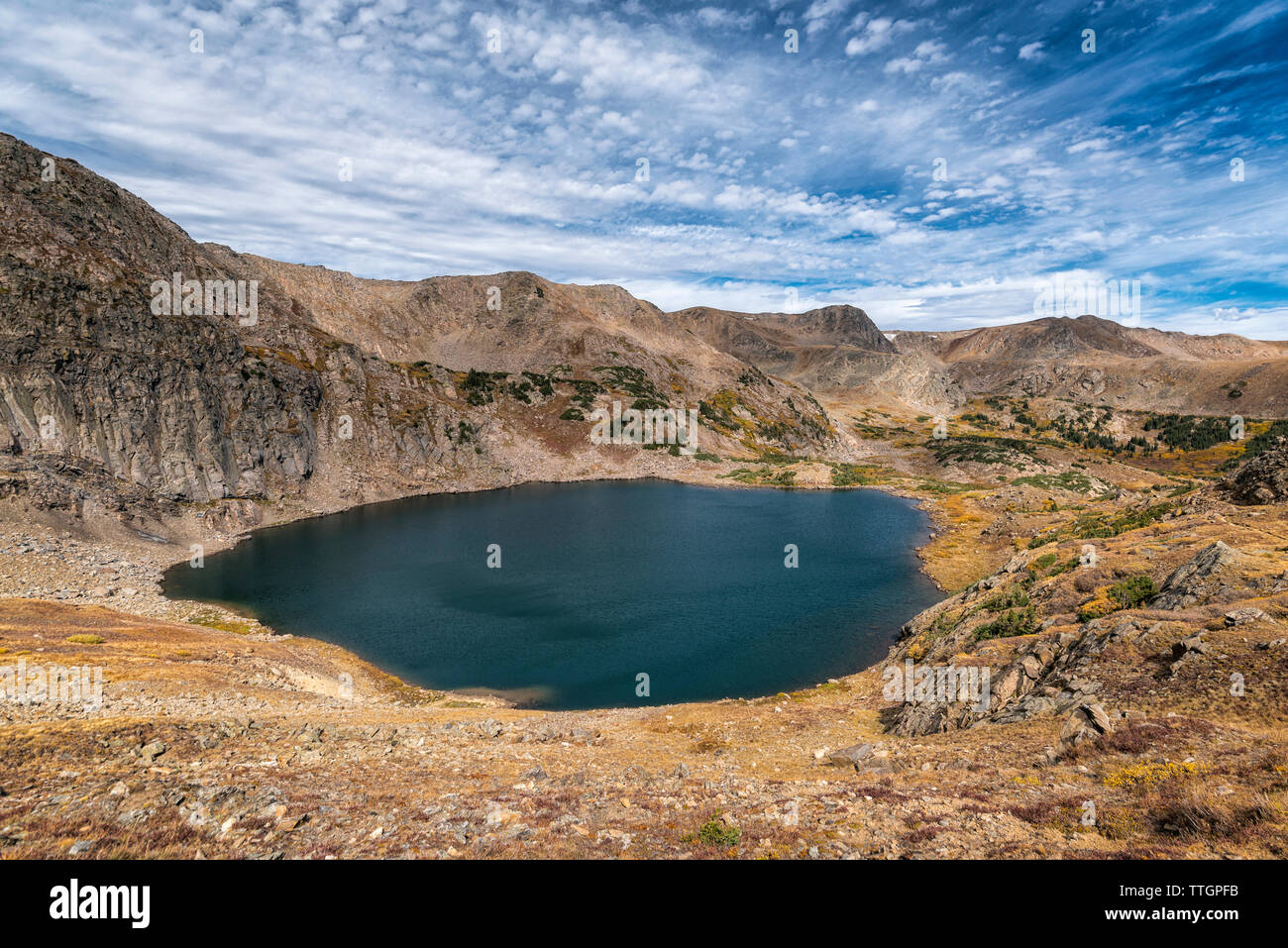 Alpine See der Indian Peaks Wilderness Stockfoto