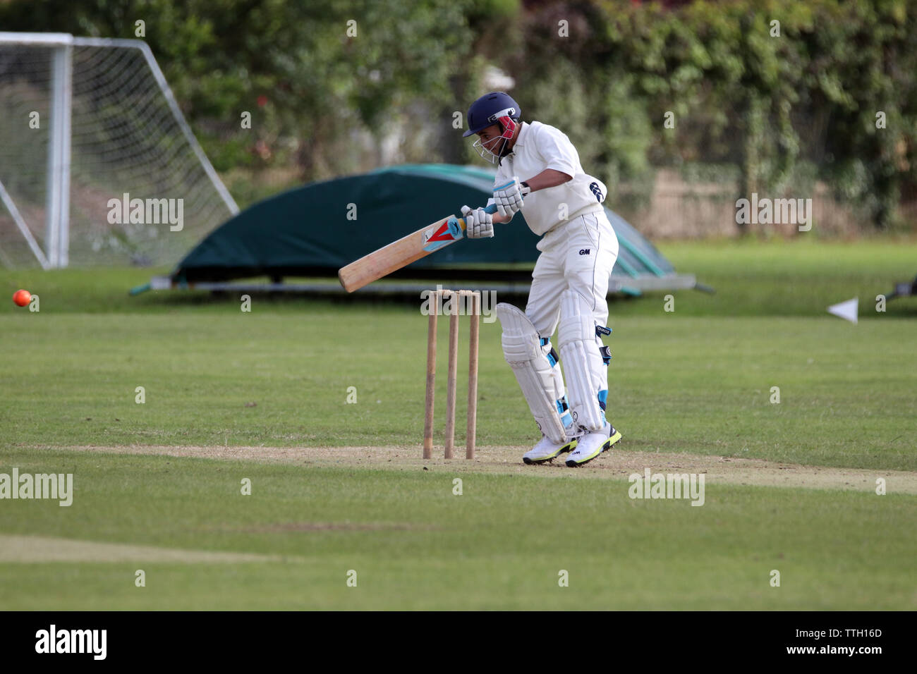 Carmarthen Wanderers Cricket Club v Swansea CC2019 Stockfoto