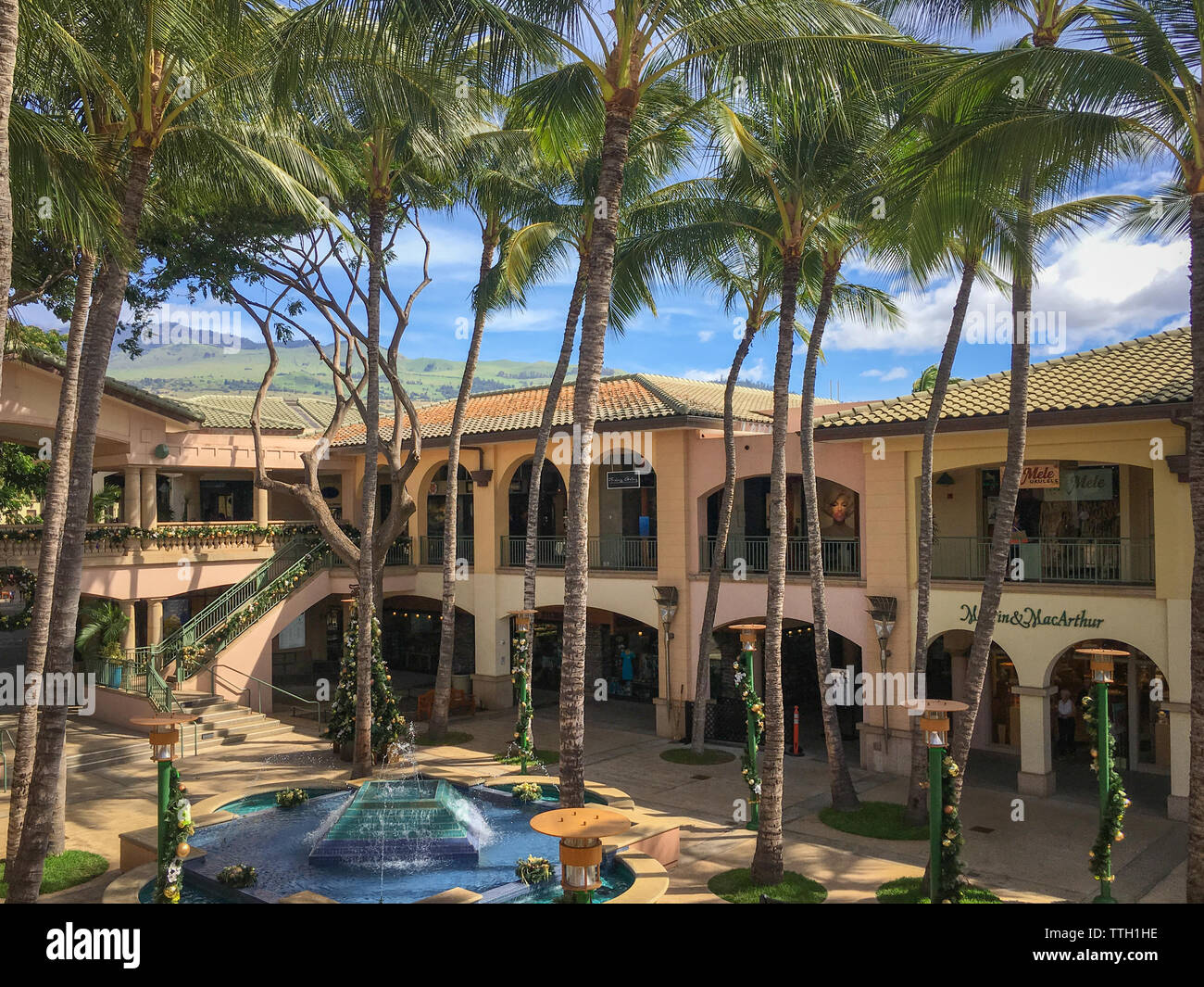 Wailea, HI, USA - November 7, 2016: Einkaufszentrum "Die Geschäfte in Wailea" der hawaiianischen Insel Maui, USA Stockfoto