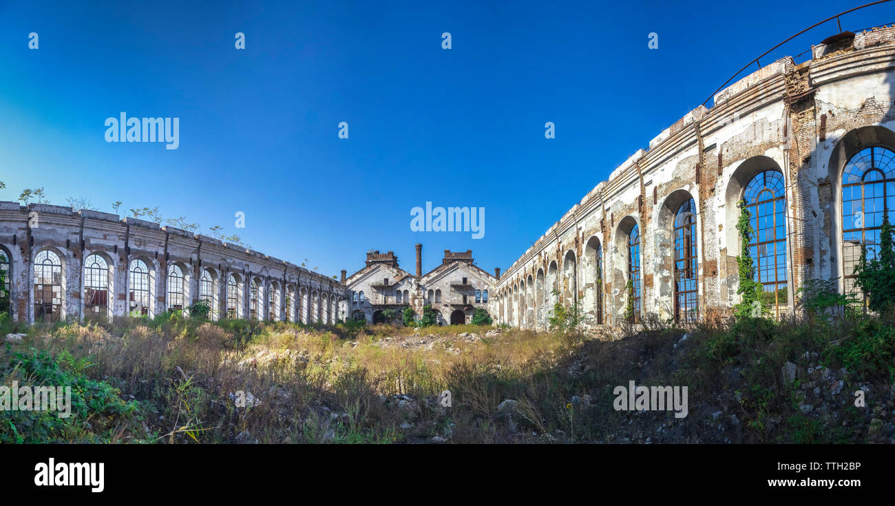 Alten, verlassenen industriellen Fabrik in der Ukraine Stockfoto