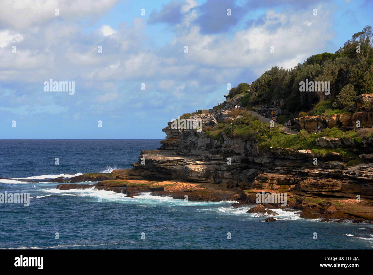 Sydney Küste an einem sonnigen Tag Stockfoto