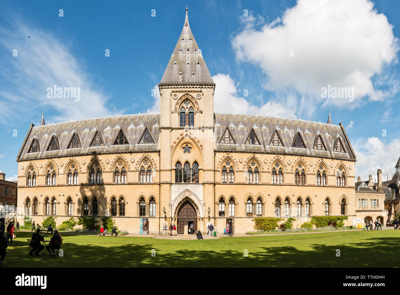 Der viktorianische Fassade des Oxford University Museum of Natural History, im Jahr 1860 gegründet. Es grenzt an die Pitt Rivers Museum für Völkerkunde Stockfoto