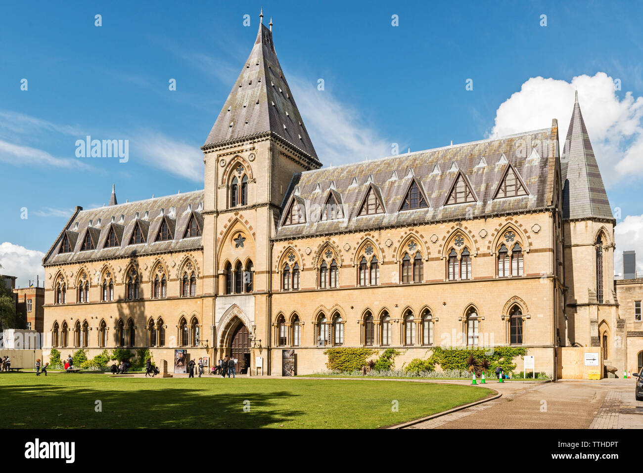 Der viktorianische Fassade des Oxford University Museum of Natural History, im Jahr 1860 gegründet. Es grenzt an die Pitt Rivers Museum für Völkerkunde Stockfoto