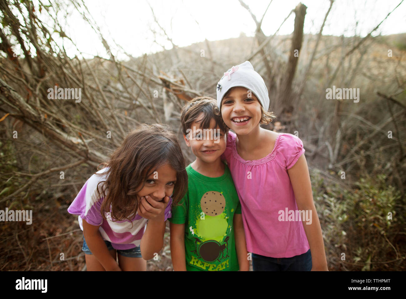 Portrait von fröhlichen Kinder Stockfoto