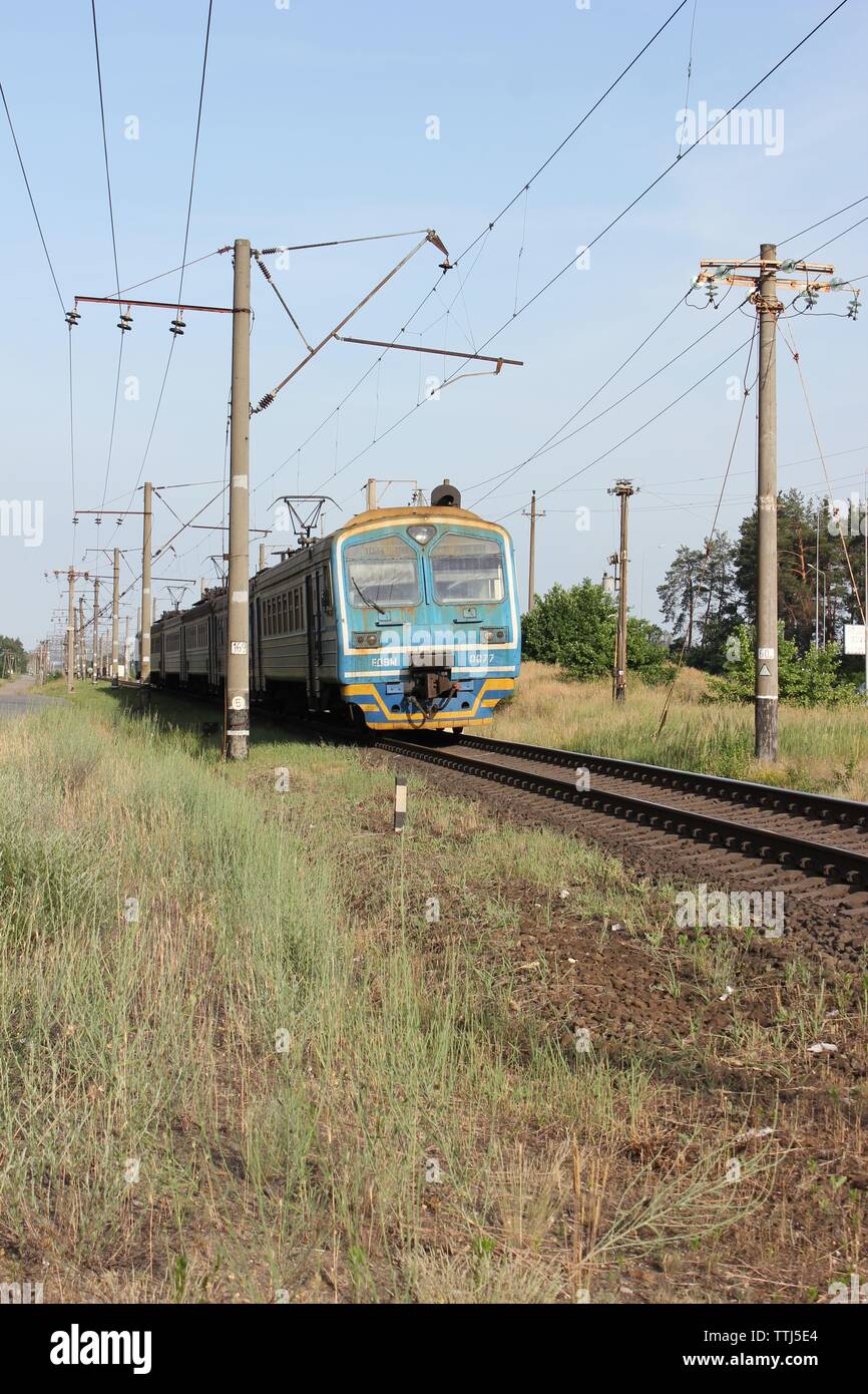 Alte Lok Zug Stockfoto