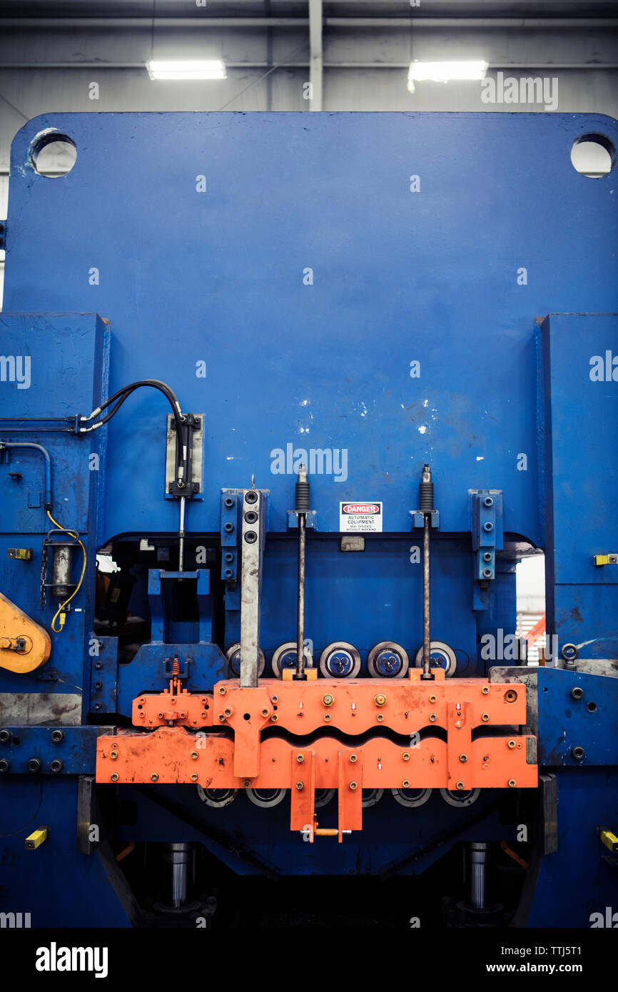 Maschinen in der Metallindustrie Stockfoto