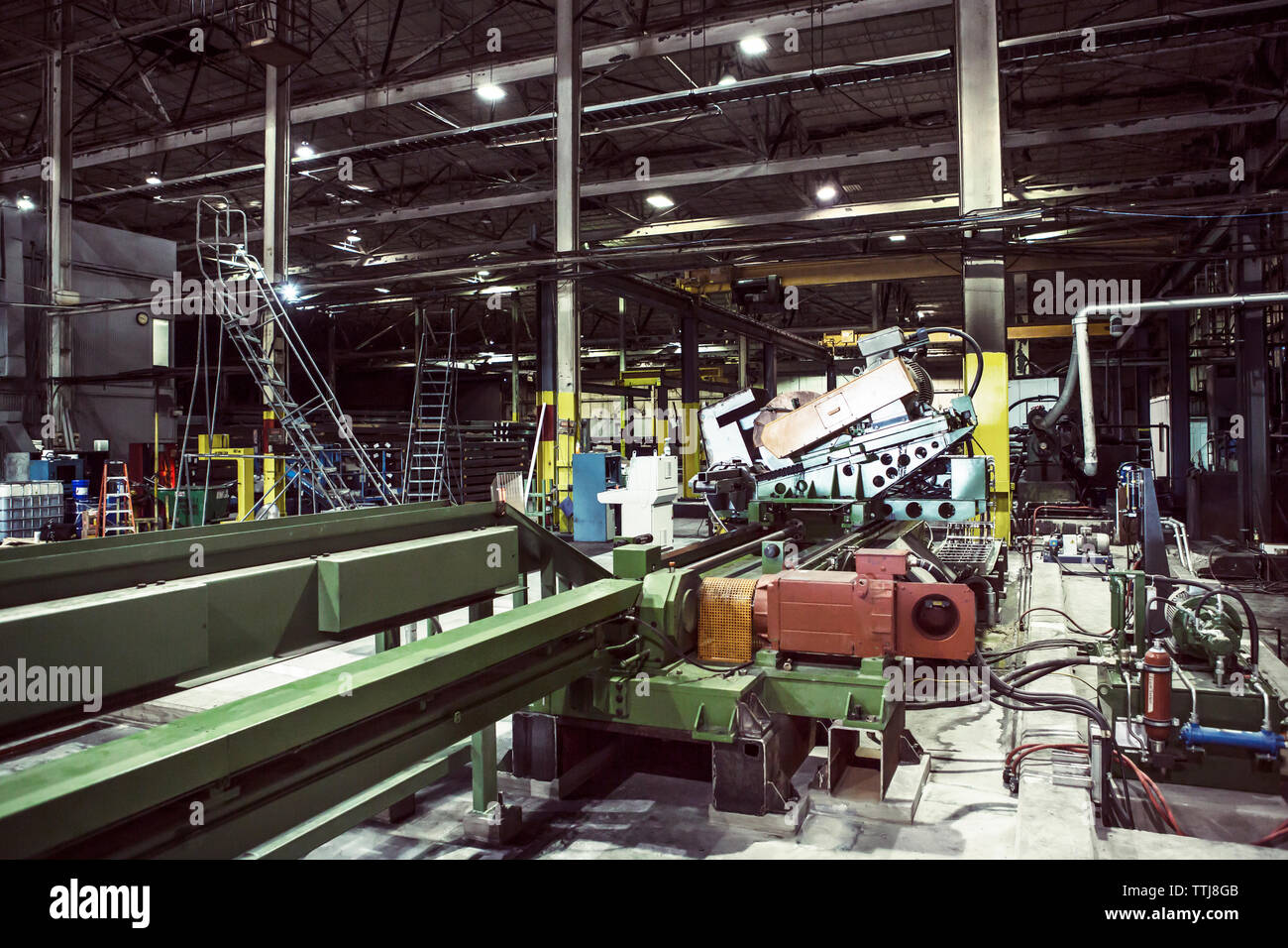 Maschinen in der Metallindustrie Stockfoto