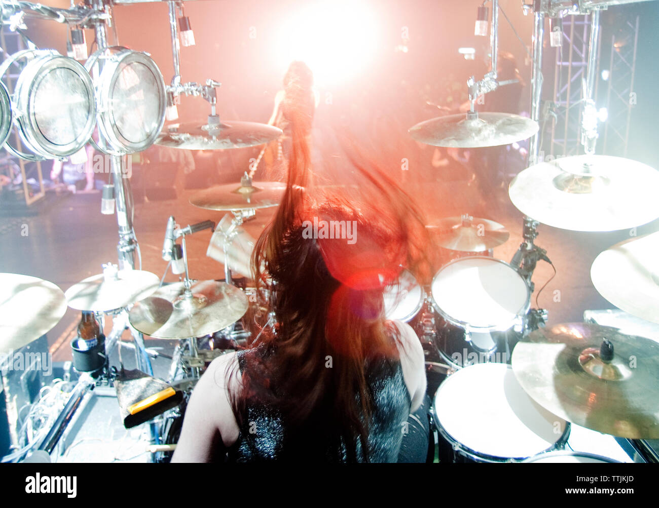 Musiker im Rock Konzert Stockfoto