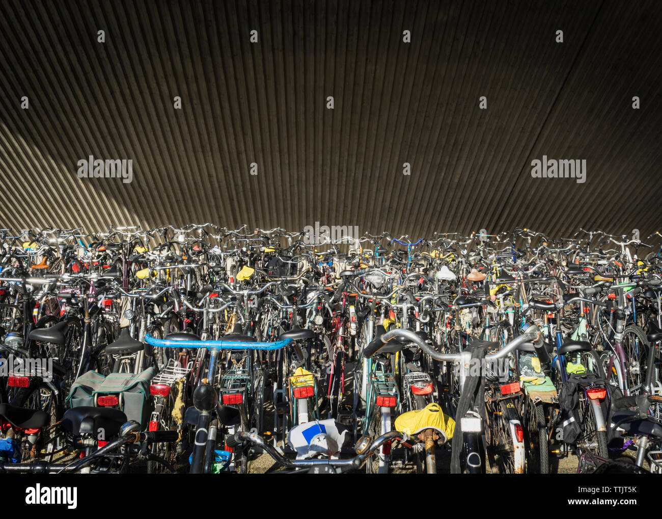 Geparkte Fahrrad Stockfoto