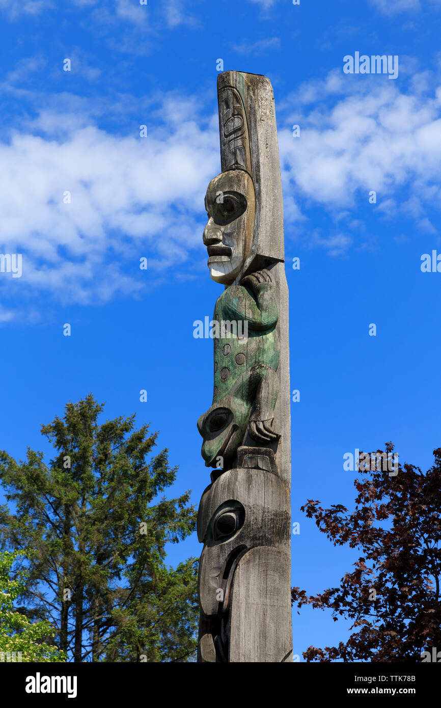 Totem Park, Wrangel, Alaska, USA Stockfoto