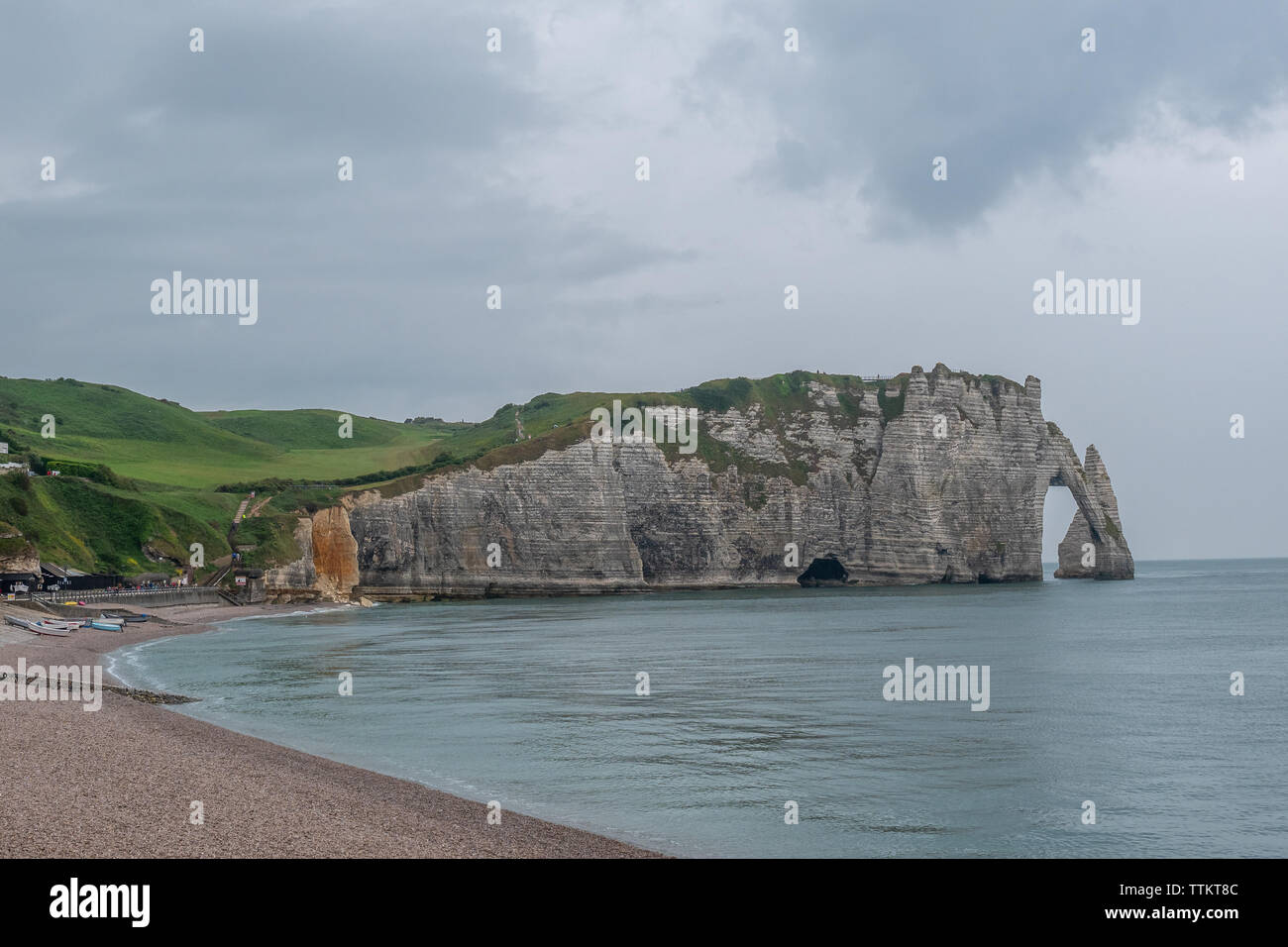 Die Klippen von Etretat, Normandie, Frankreich Stockfoto