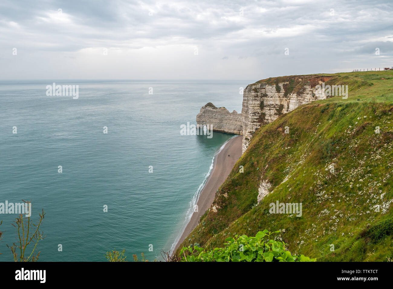 Die Klippen von Etretat, Normandie, Frankreich Stockfoto