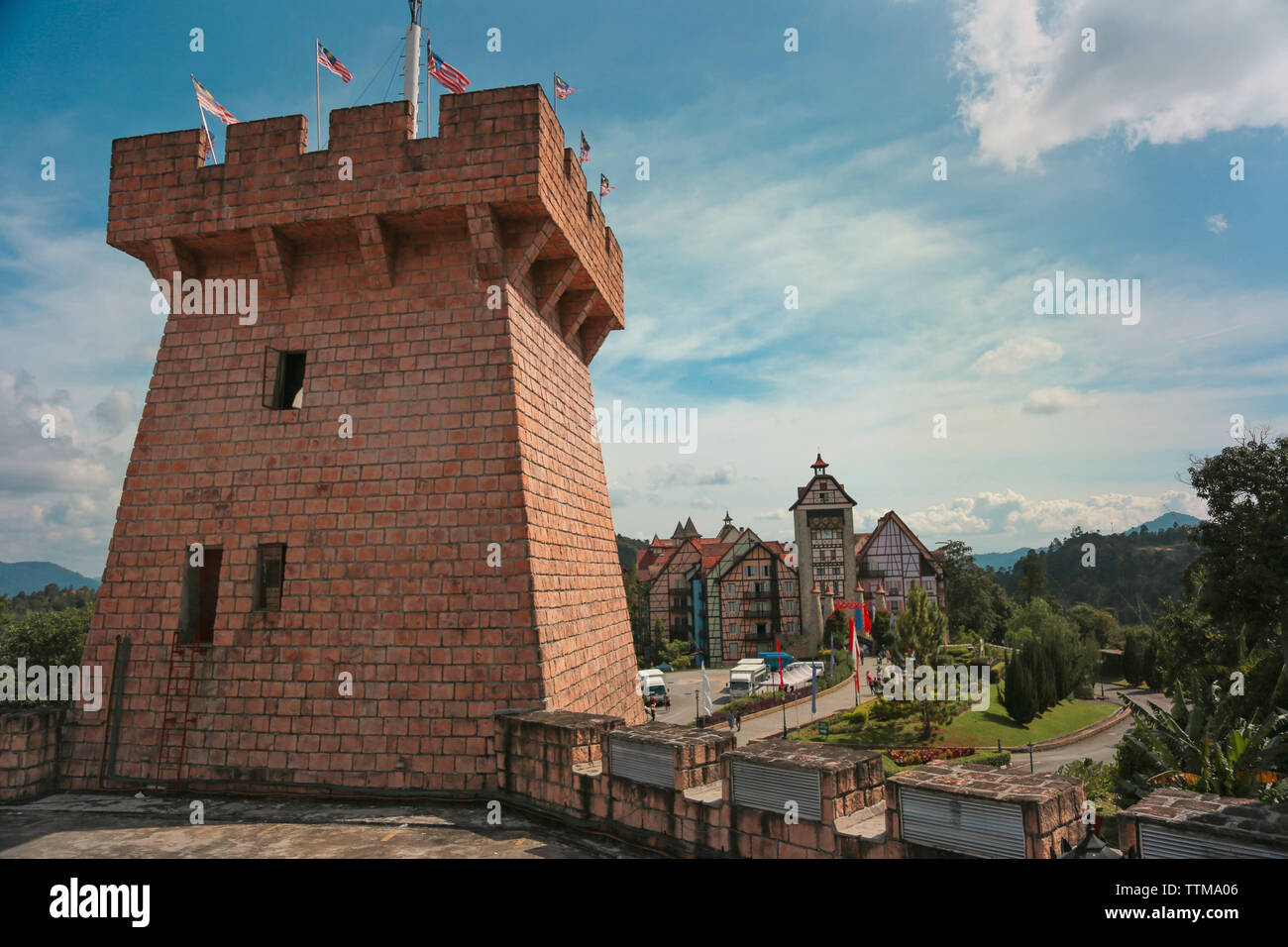 Französisches Dorf, Bukit Tinggi in Malaysia Stockfoto