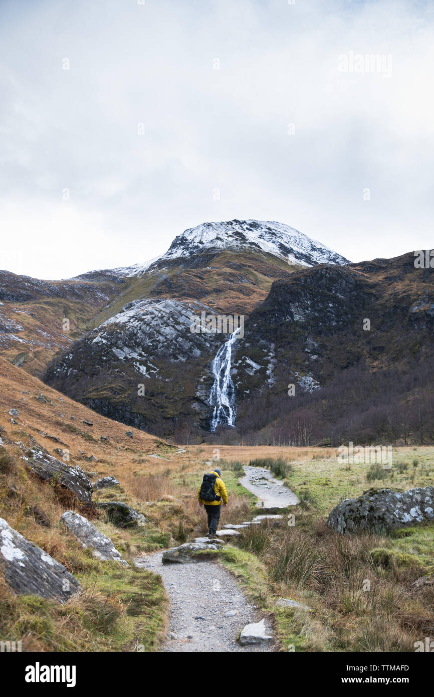 Solo wandern Stockfoto