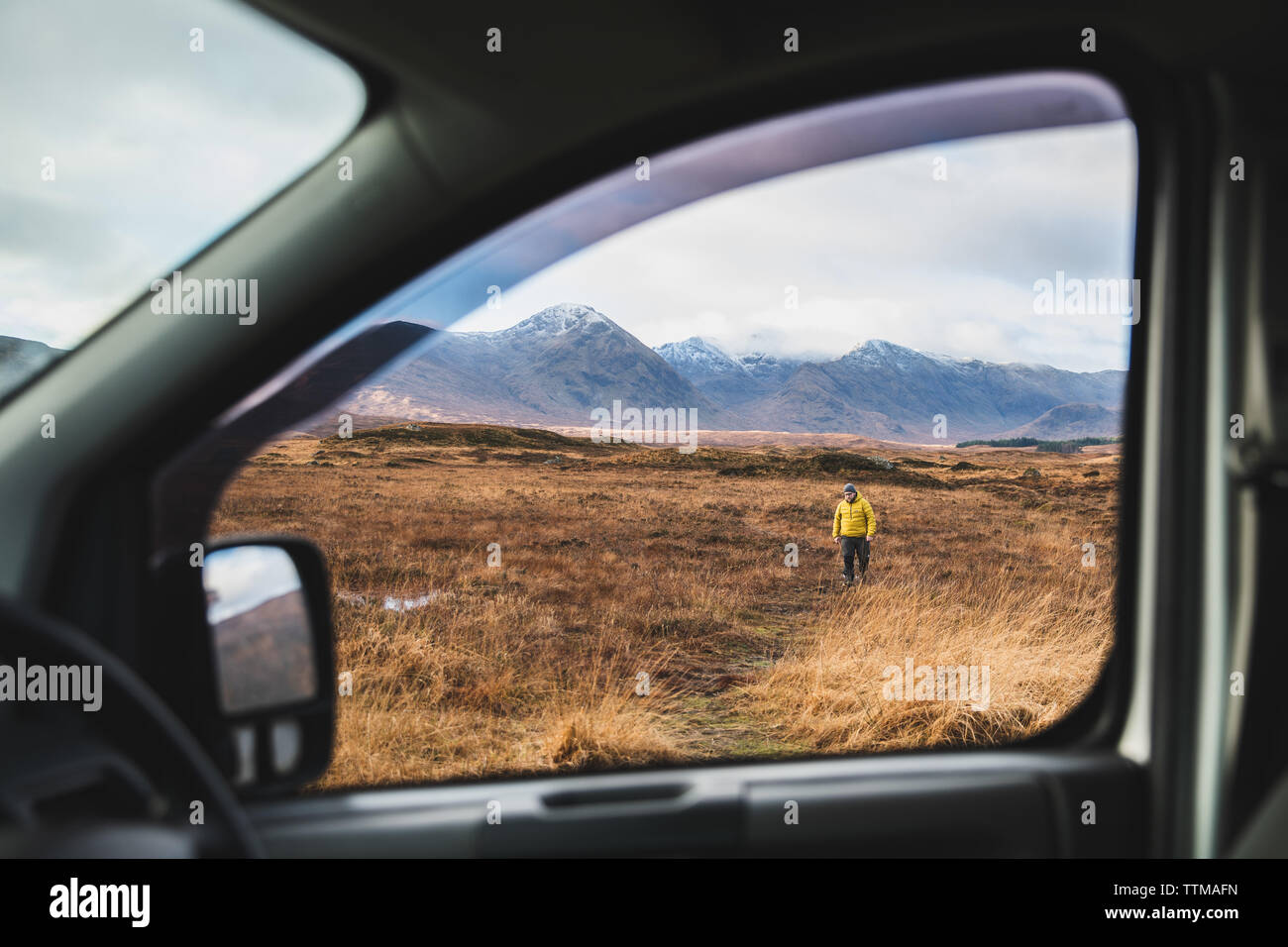 Durch das Fenster Stockfoto