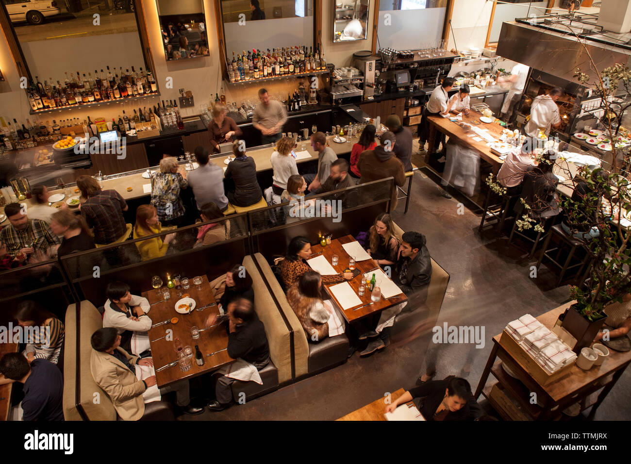 USA, Kalifornien, San Francisco, NOPA Restaurant in NOPA, Divisadero Street Stockfoto