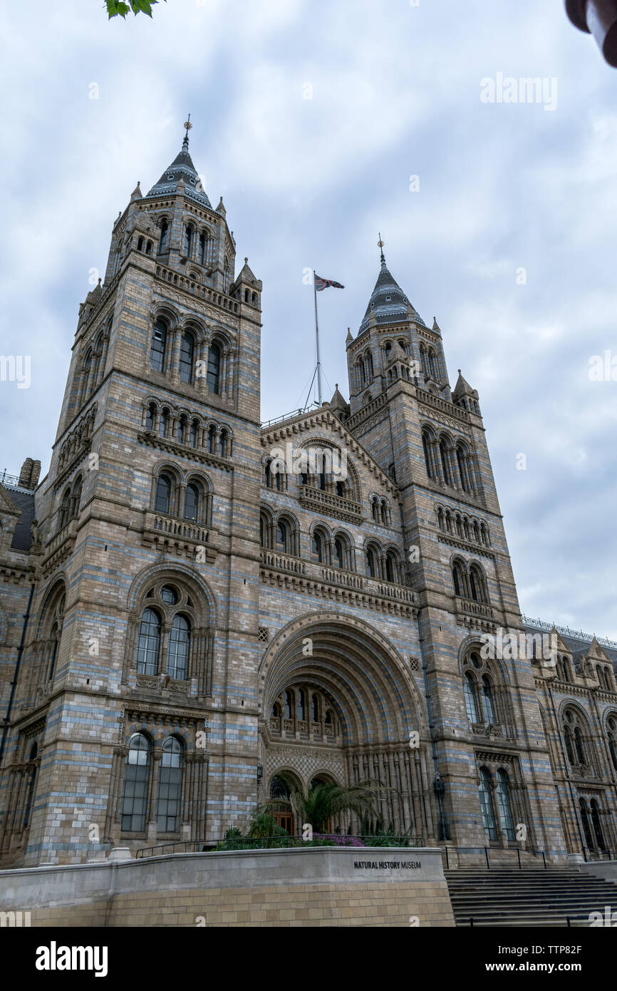 Natural History Museum London, Großbritannien - 28 Mai, 2019: Der Haupteingang des Natural History Museum in London. Stockfoto