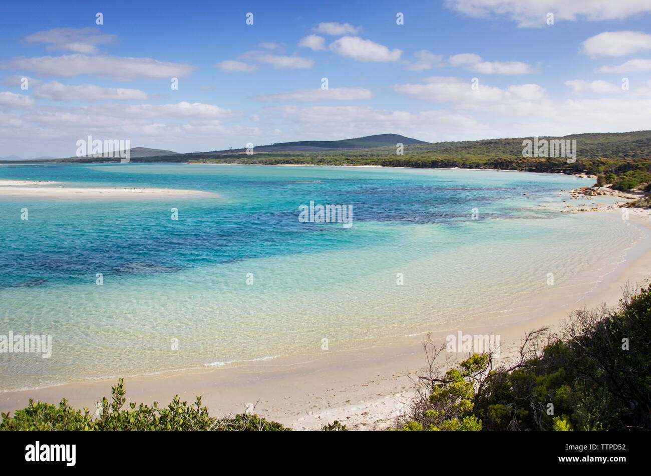 Idyllischen Blick auf Meer gegen Sky Stockfoto