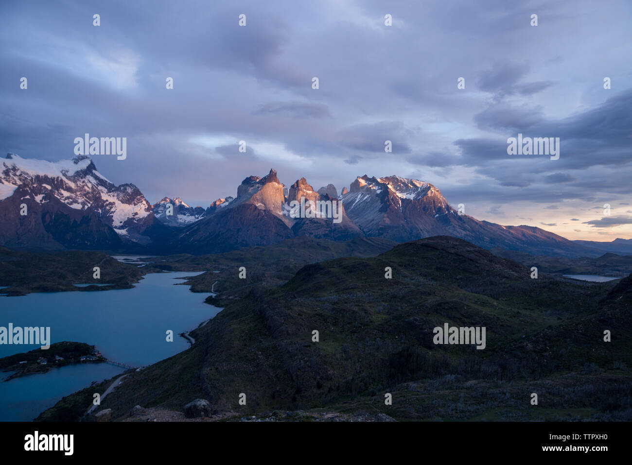 Erstes Licht in Patagonien Stockfoto