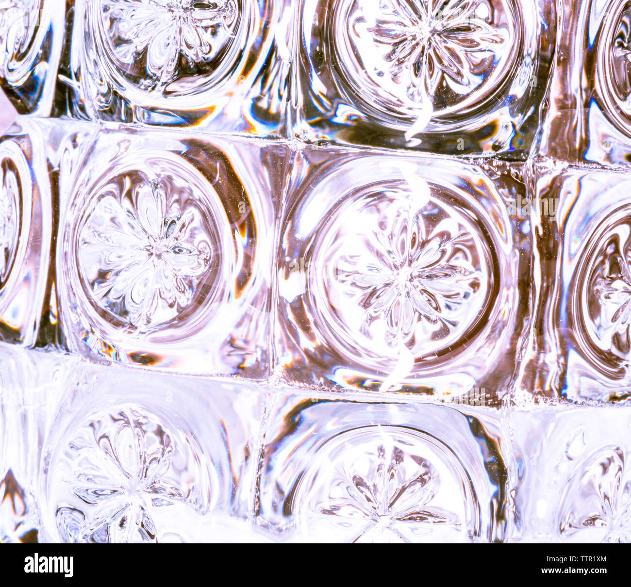 Dekorative Glas Deko-minimalistischen Hintergrund Stockfoto