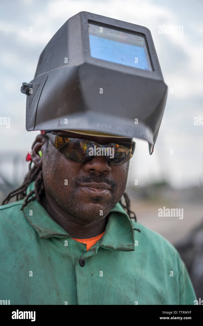 Kommerzielle Schweißer, Detroit, Michigan Stockfoto