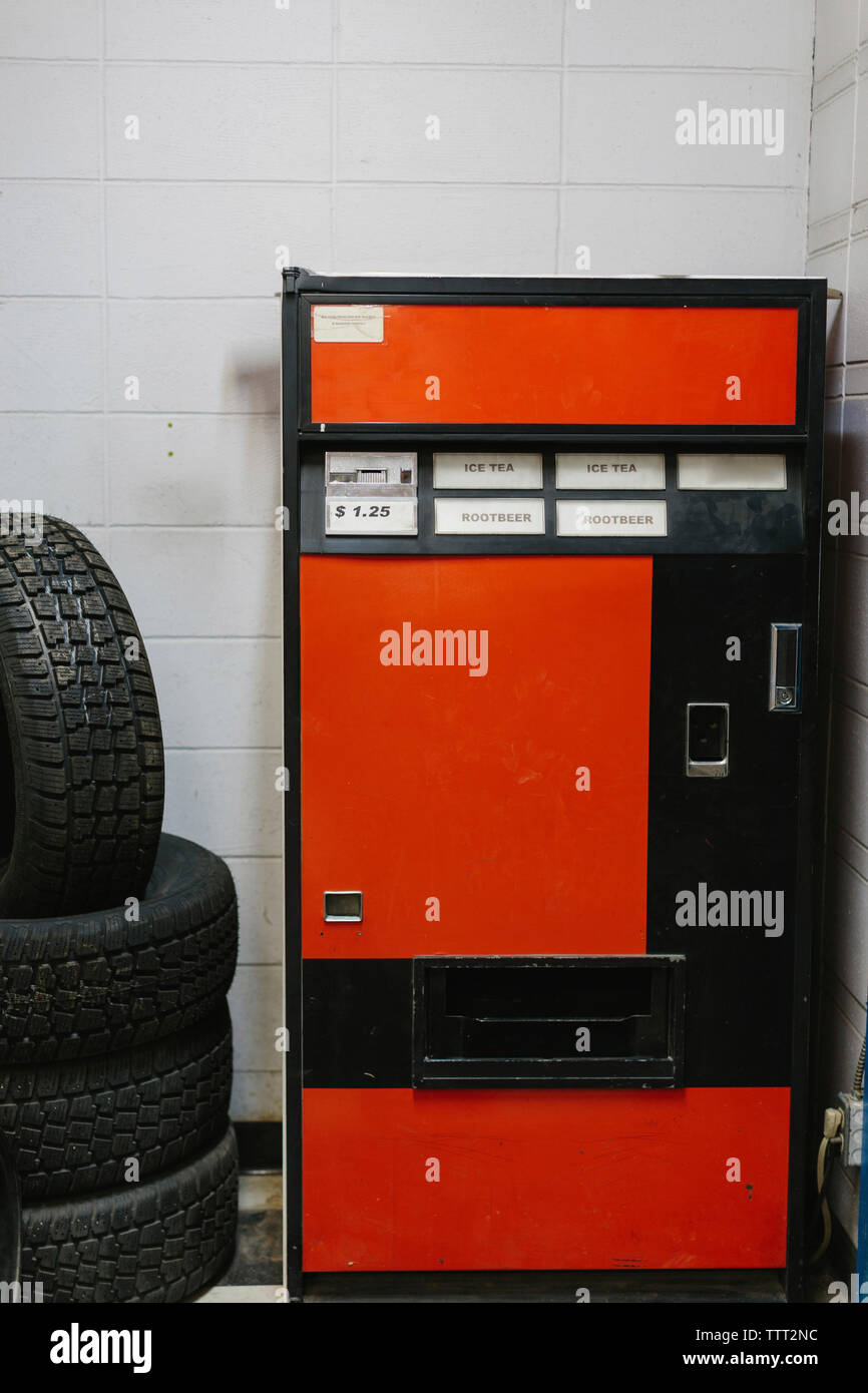 Automaten in Werkstatt Stockfoto