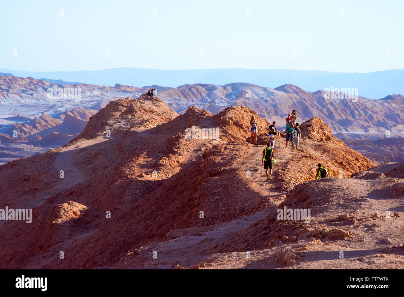 Valle de la Luna (Mondtal), San Pedro de Atacama Antofagasta Region, Chile Stockfoto