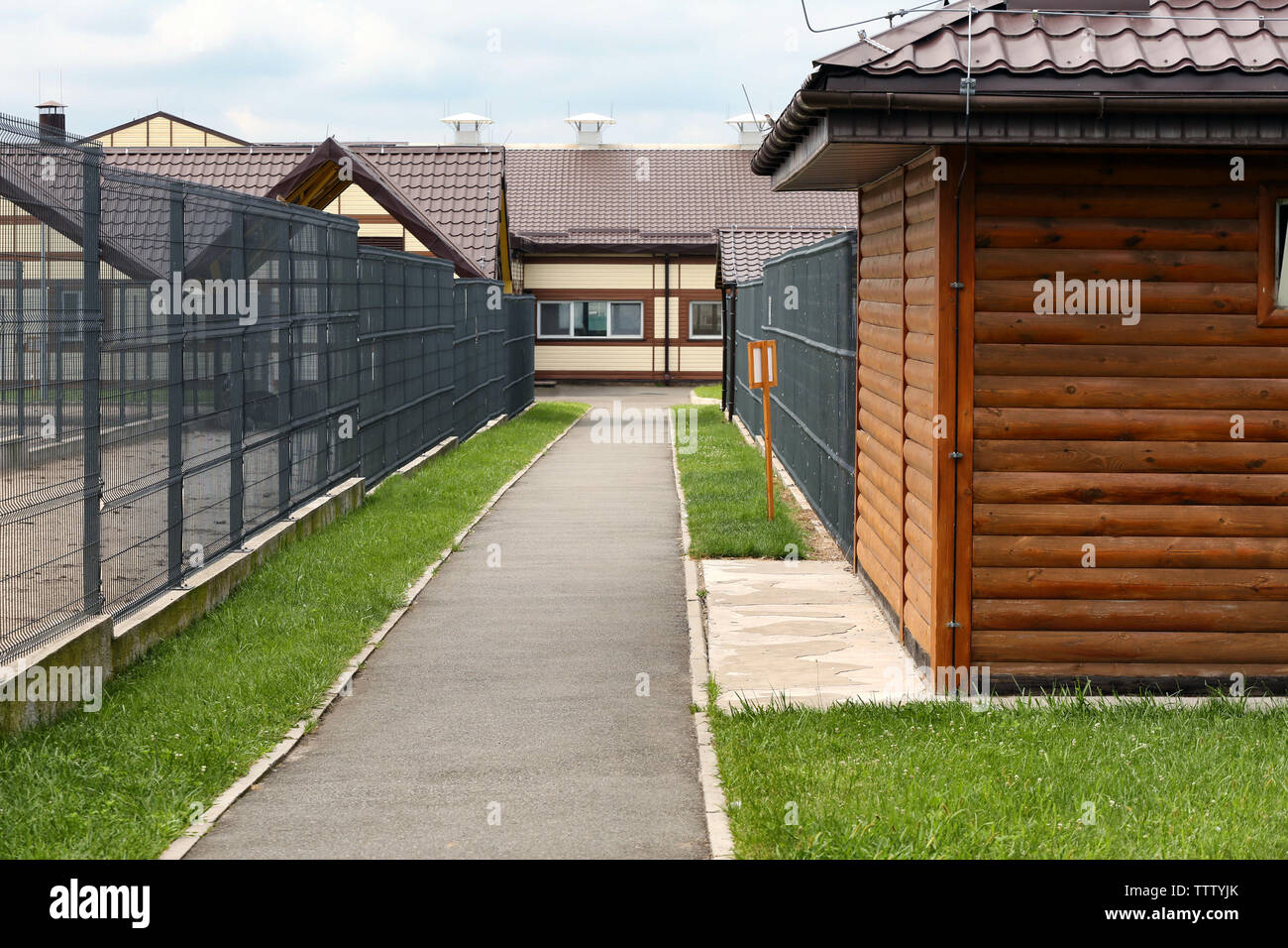 Molkerei in Dorf Stockfoto