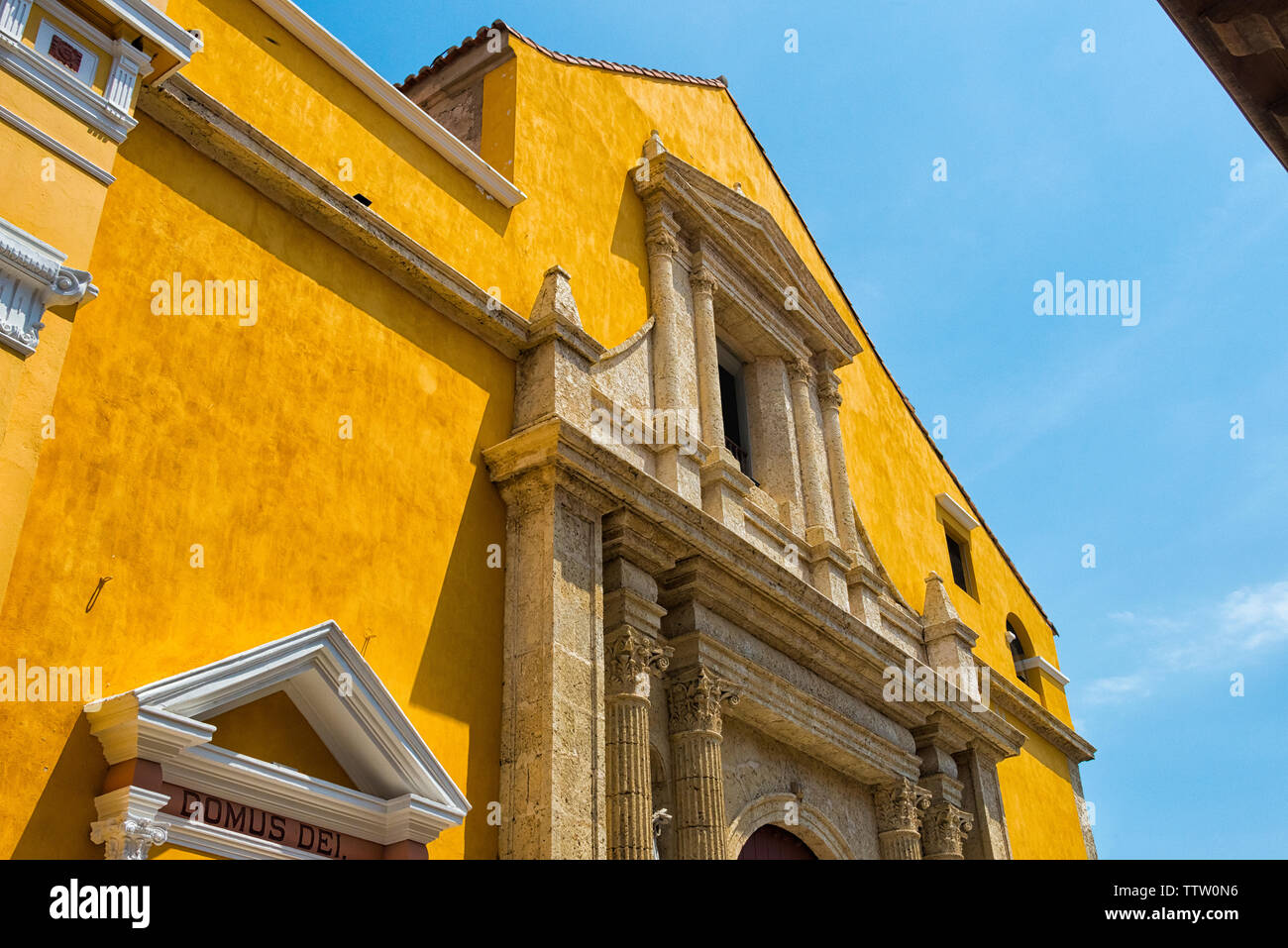 Metropolitan Kathedrale in der Altstadt, Cartagena, UNESCO-Weltkulturerbe, Bolivar Abteilung, Kolumbien Stockfoto