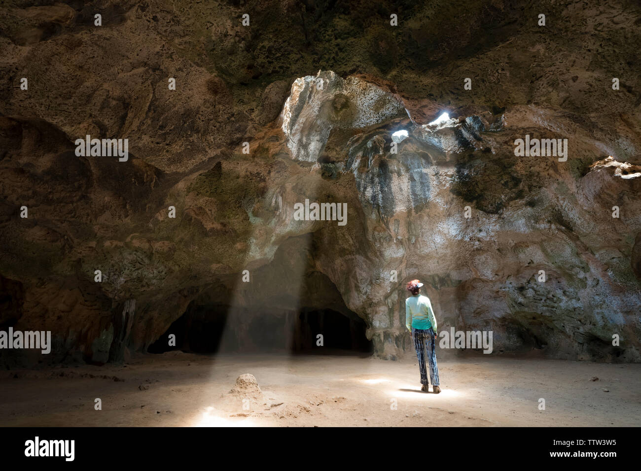 Quadirikiri Höhle, Nationalpark "Arikok", Aruba Stockfoto