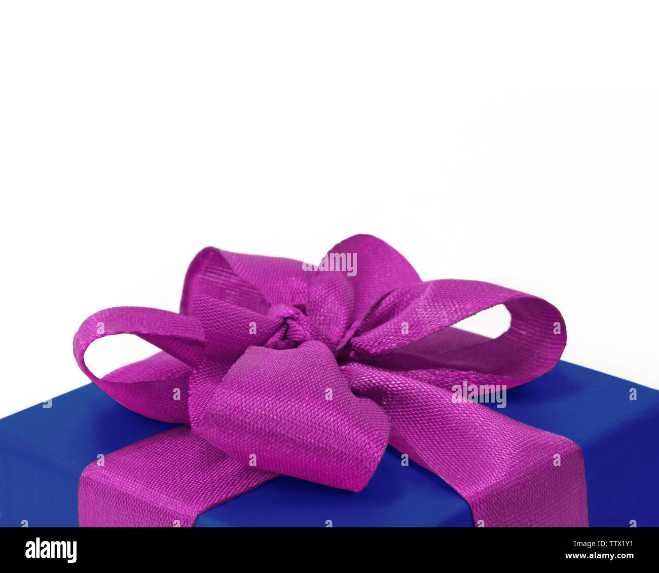 Nahaufnahme von Geschenk-box Stockfoto