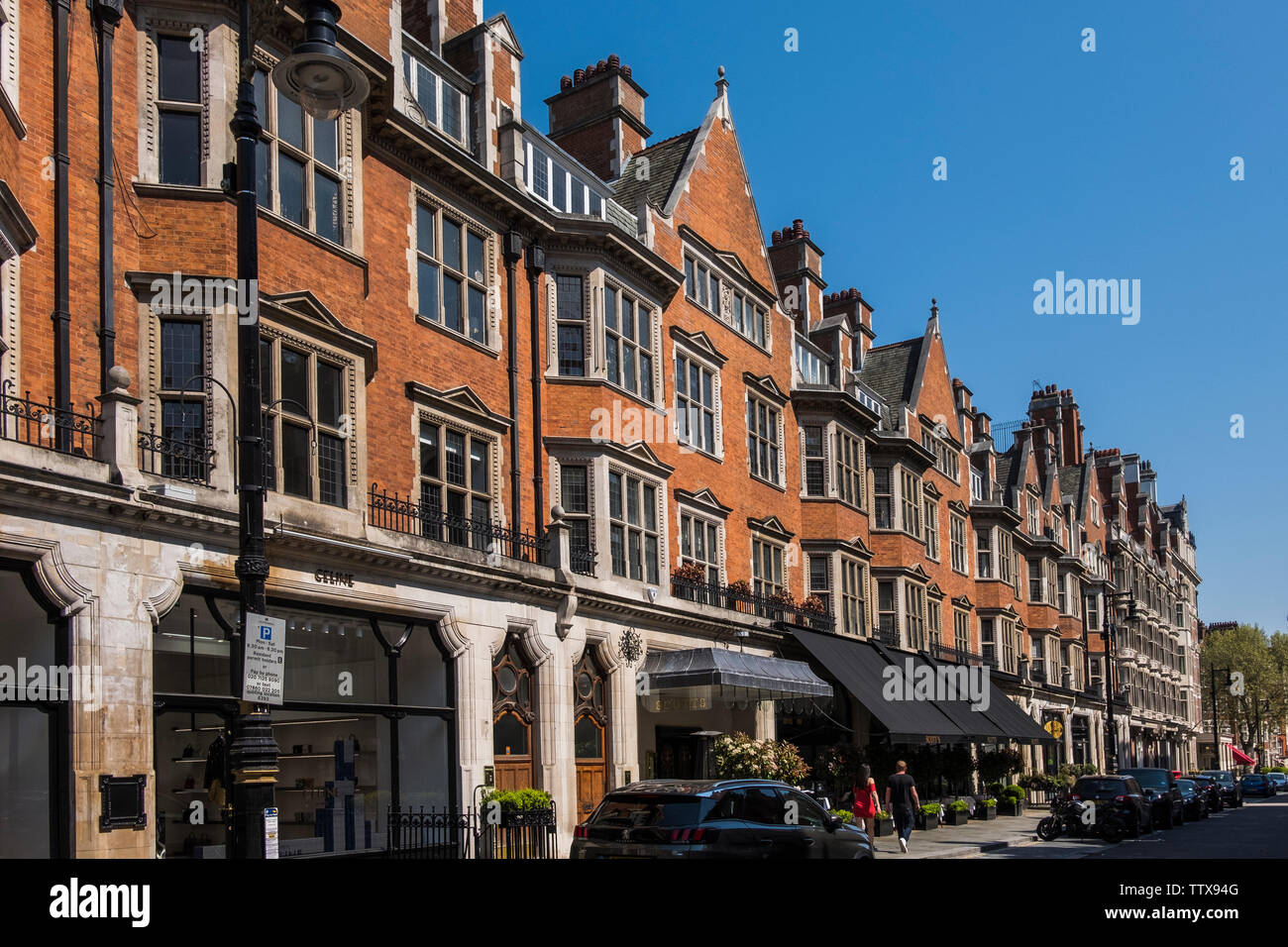 Mount Street, Mayfair, London, England, Großbritannien Stockfoto