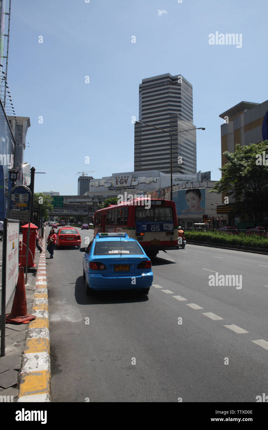 Gebäude in einer Stadt, Bangkok, Thailand Stockfoto
