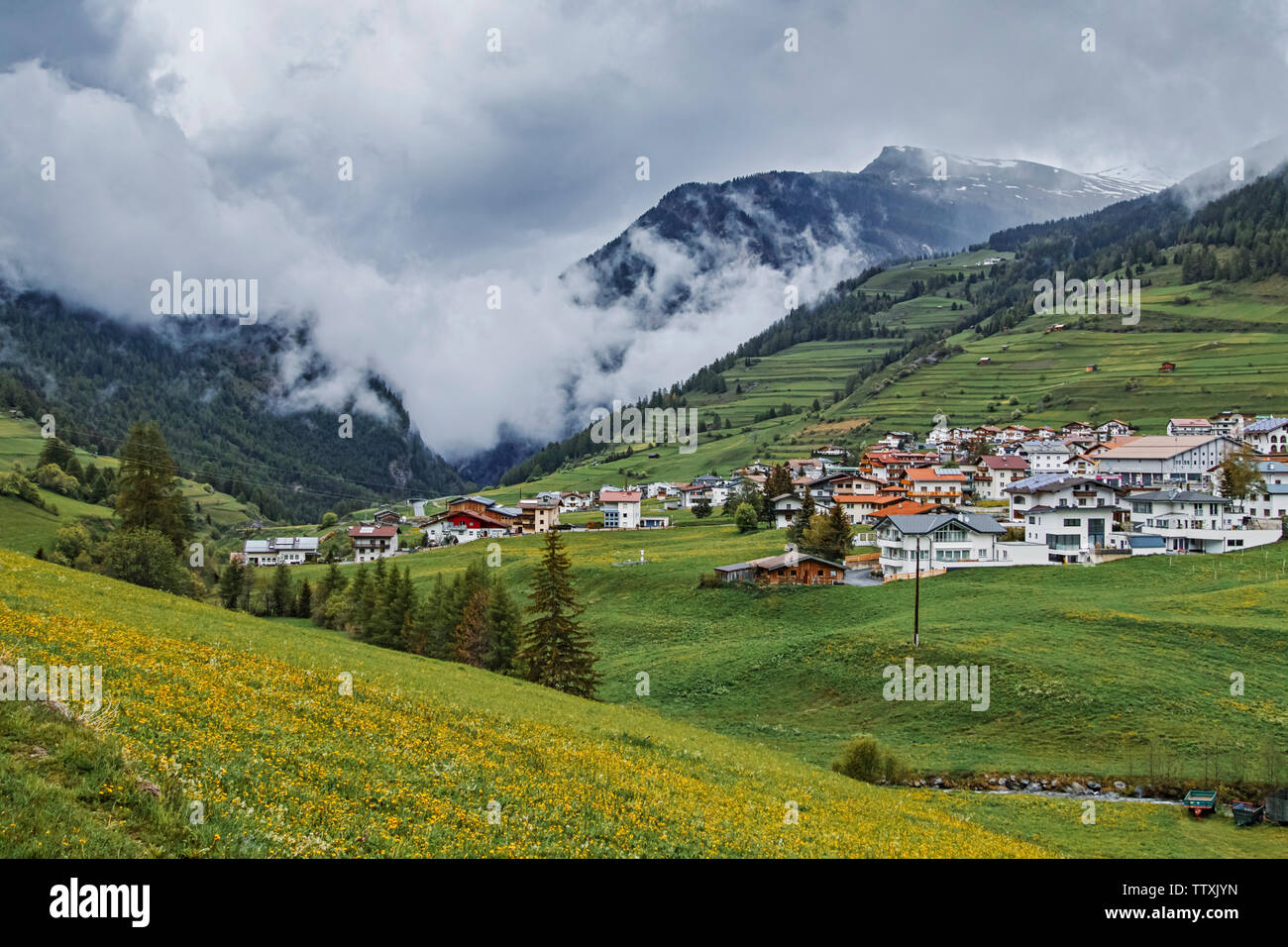 Nauders Tirol Österreich Stockfoto