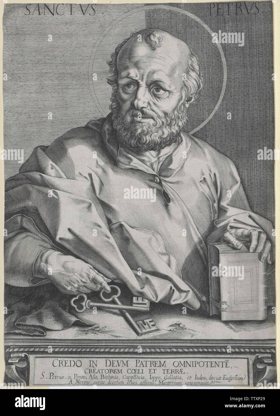 Peter, der hl. Apostel, Additional-Rights - Clearance-Info - Not-Available Stockfoto