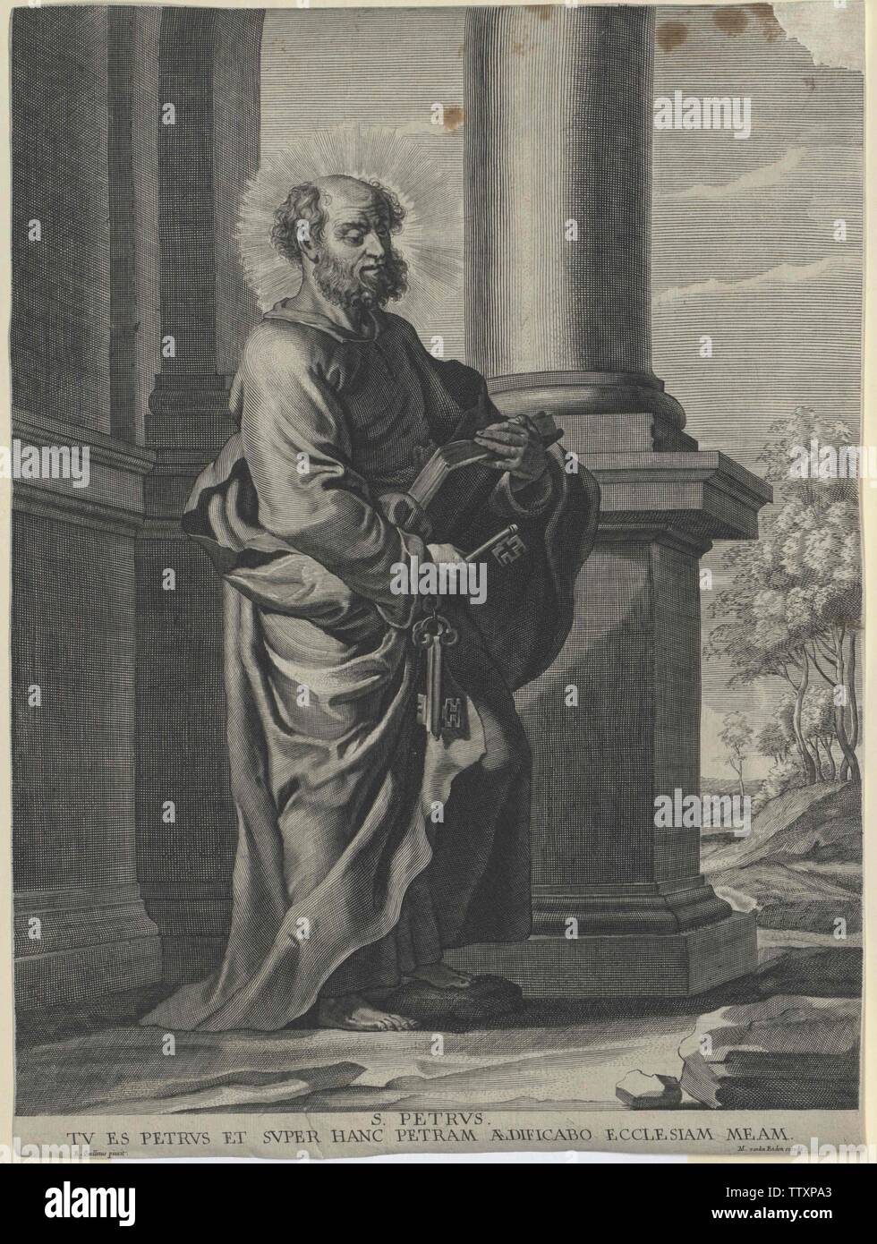 Peter, der hl. Apostel, Additional-Rights - Clearance-Info - Not-Available Stockfoto