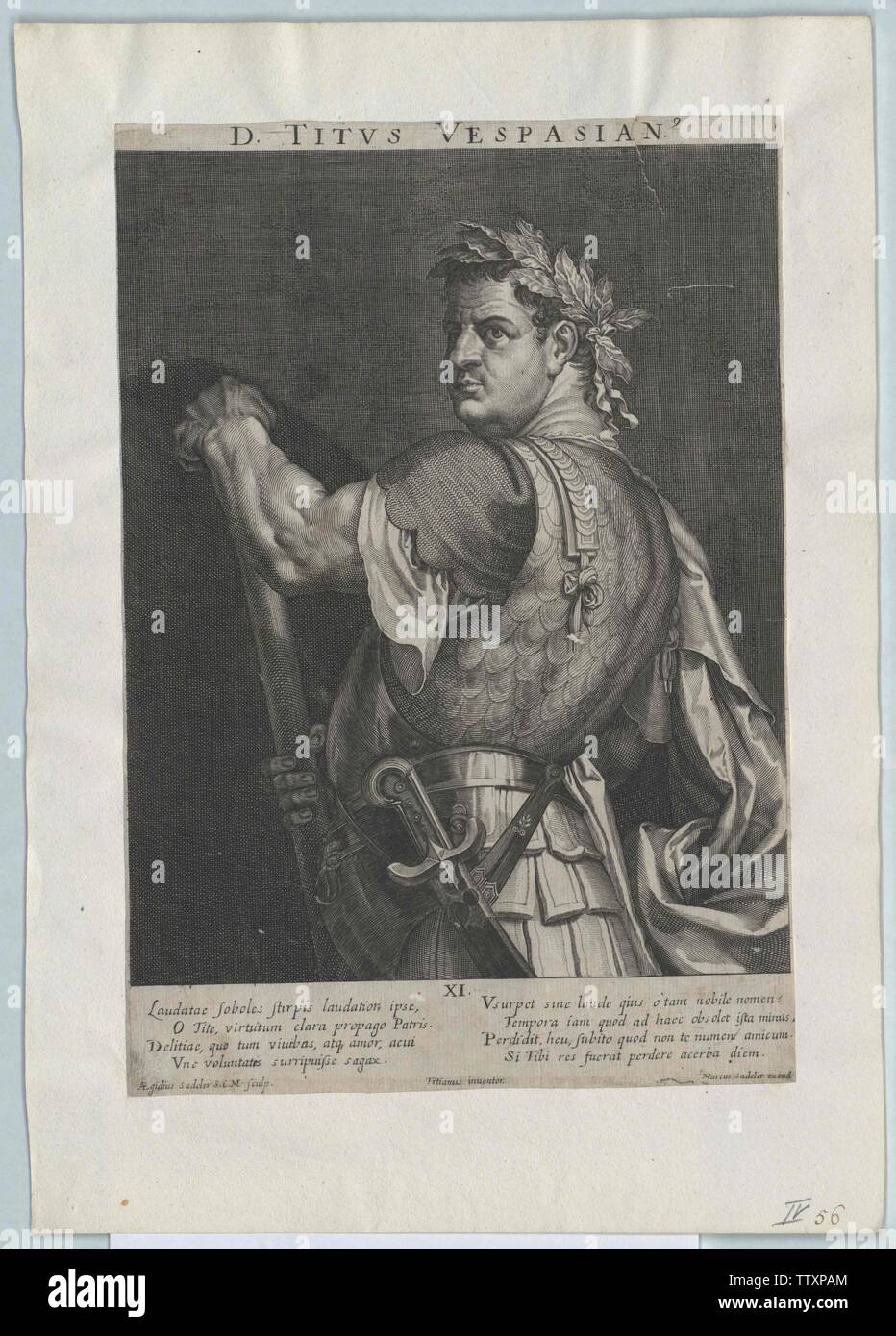 Titus, Römischer Kaiser, Additional-Rights - Clearance-Info - Not-Available Stockfoto