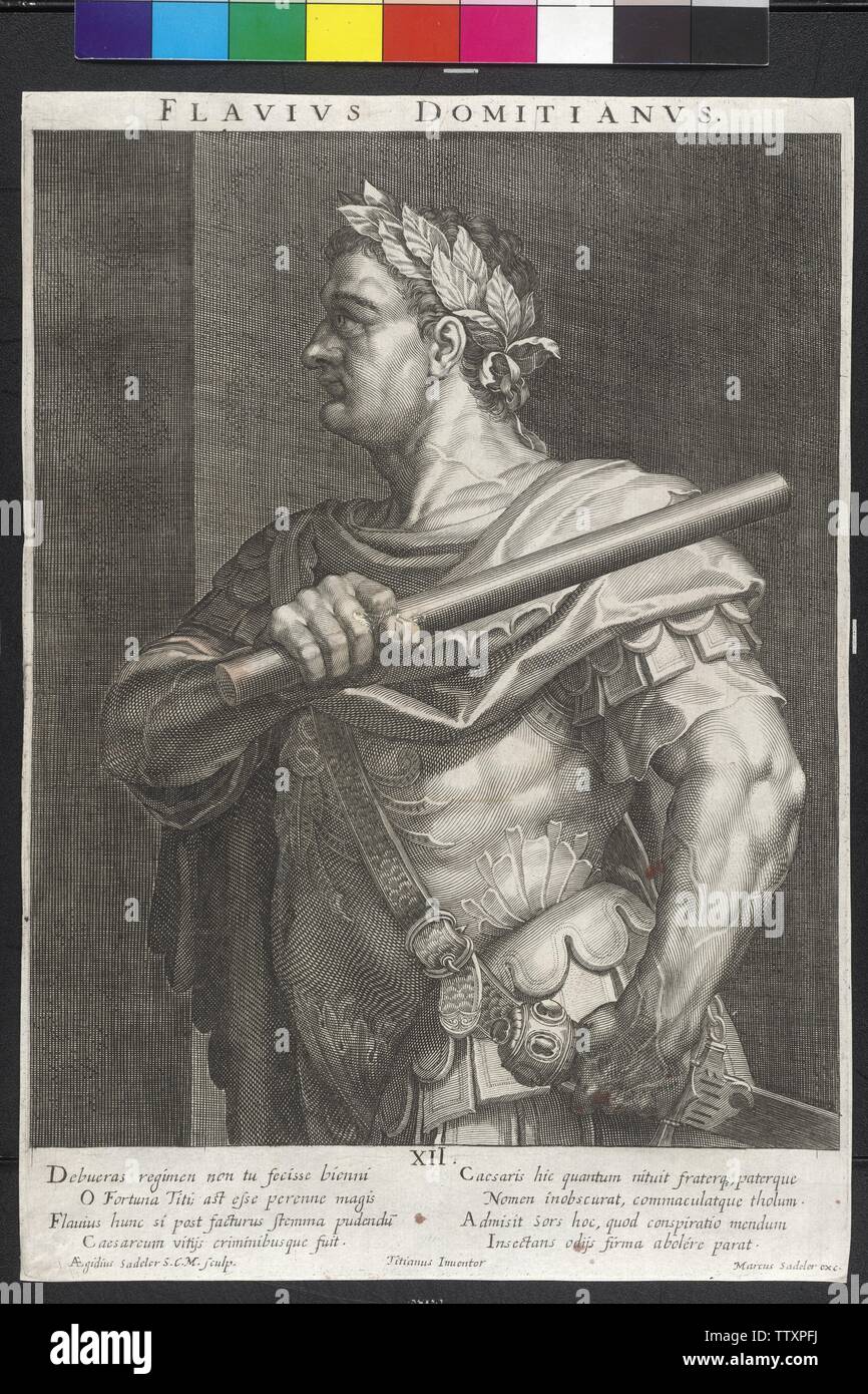 Domitian, Römischer Kaiser, Additional-Rights - Clearance-Info - Not-Available Stockfoto