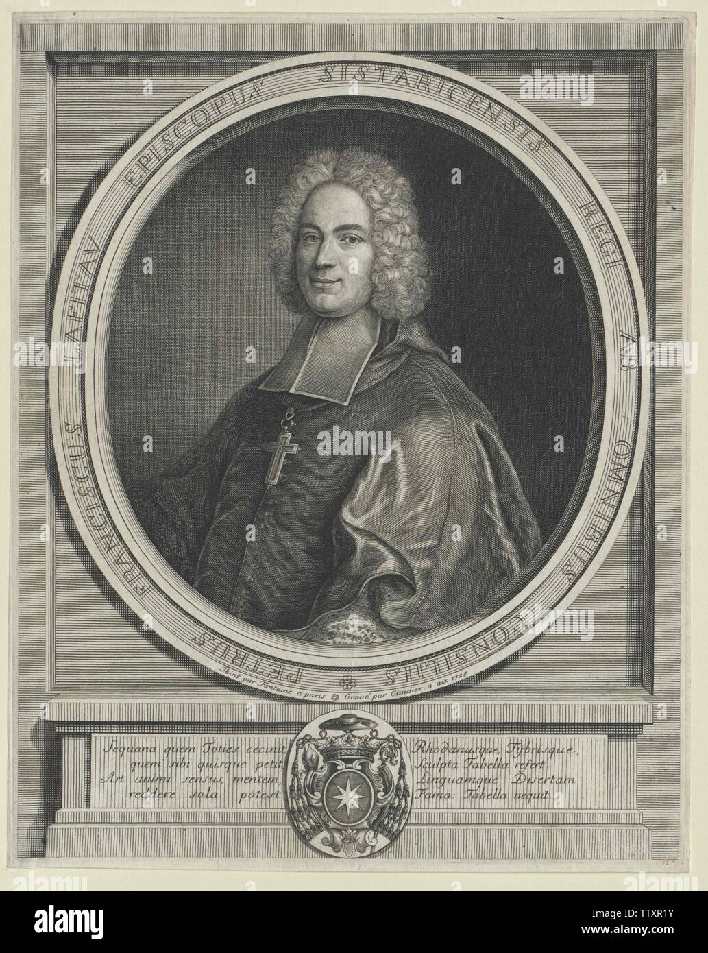 Lafiteau, Pierre Francois Bischof von Sisteron, Additional-Rights - Clearance-Info - Not-Available Stockfoto