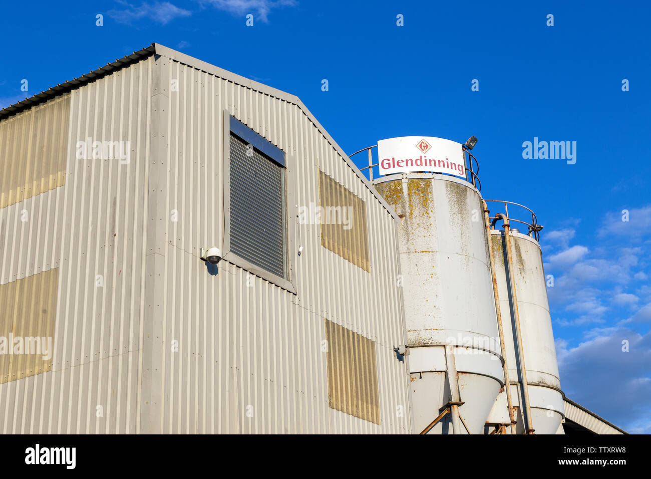 Glendinning Wir sind stolz auf unser Erbe sind als führender Lieferant von Beton, Asphalt und Aggregat verwandte Produkte und Dienstleistungen in Devon und Cornwall. Stockfoto