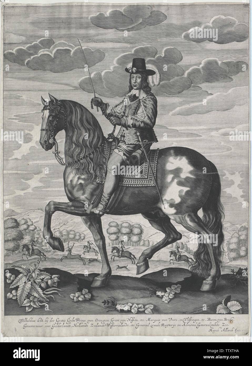 Wilhelm II., Prinz von Oranien, Graf von Nassau, Additional-Rights - Clearance-Info - Not-Available Stockfoto